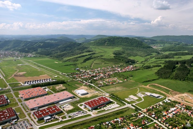 Letecké fotografie obce