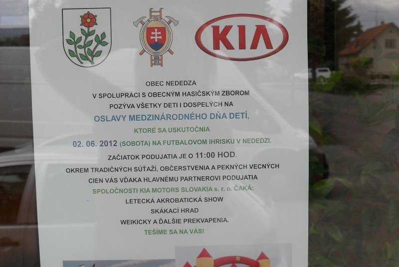 Medzinárodný deň detí 2012 v obci Nededza
