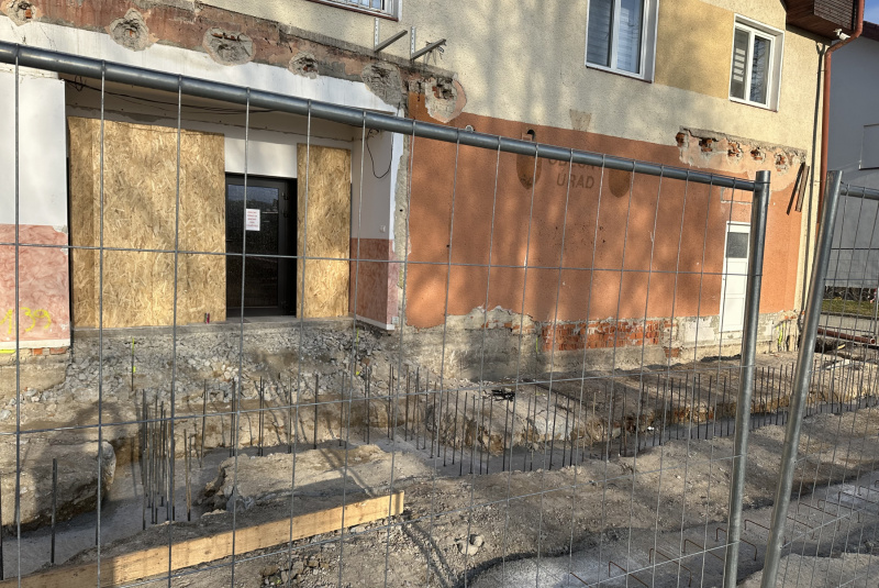 Stavebné práce na stavbe Centrum obce Nededza a prestavbe obecného úradu rok  2025
