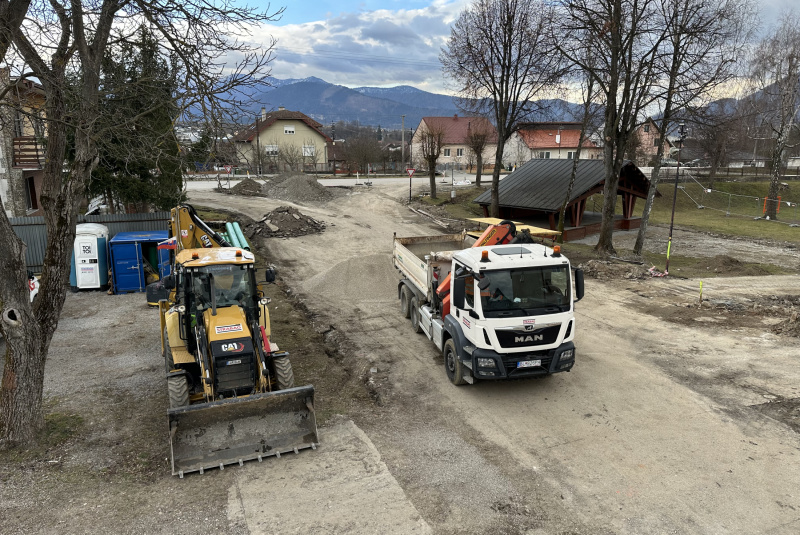 Stavebné práce na stavbe Centrum obce Nededza a prestavbe obecného úradu rok  2025